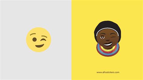 African Emoji Afro Stickers Youtube