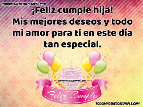 Imágenes De Cumpleaños Para Hijos E Hijas Con Frases