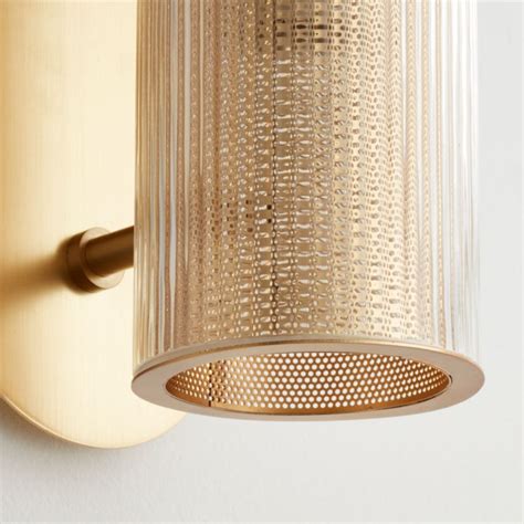 Striae Ribbed Glass Wall Sconce
