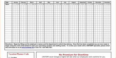 Vacation And Sick Time Tracking Template ~ Excel Templates