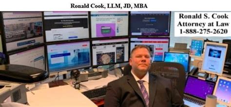 Contact Us Ronald S Cook Llm Jd Mba