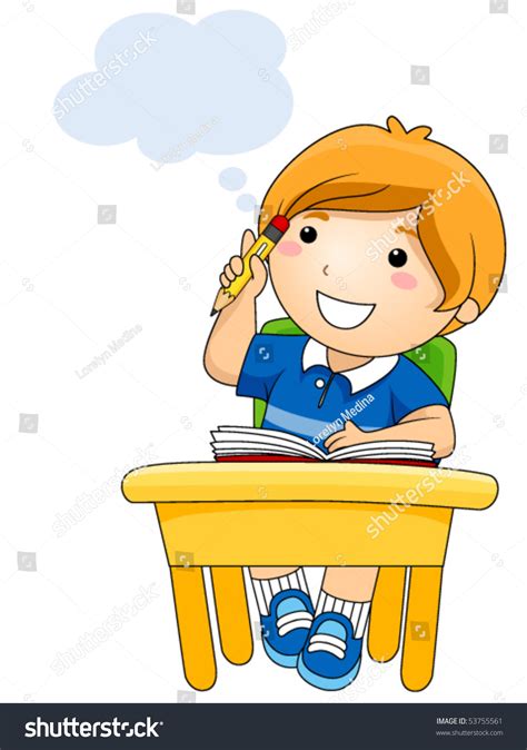 Thinking Student Clipart