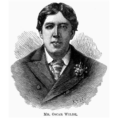 Oscar Wilde 1854 1900 Nirish Writer And Wit Line Engraving English