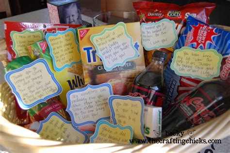 From the personalised classic pint glass to the personalised football team history book there's something for every fab father! Baby Daddy GIft Basket by The Crafting Chicks