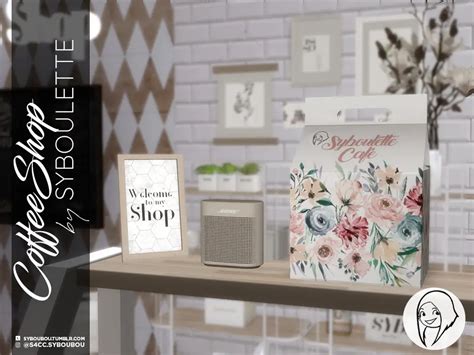 Coffee Shop Set Syboulette Custom Content For The Sims 4