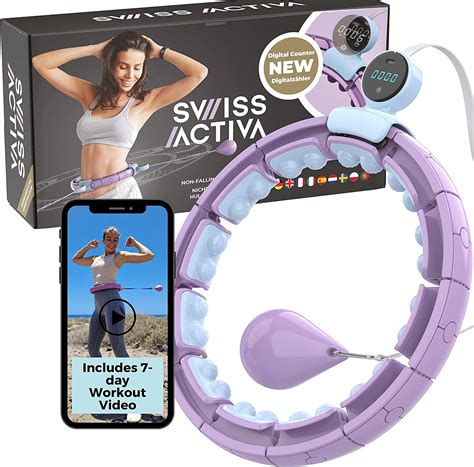 Swiss Activa S6 Infinity Hoop Premium Smart Weighted Hula Hoop With