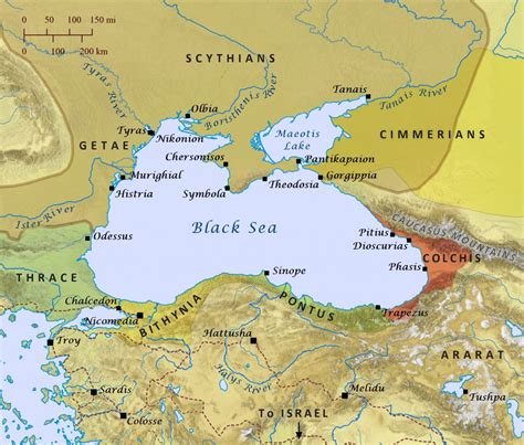 Coastal Lands Of The Black Sea Bible Mapper Atlas
