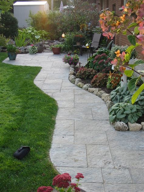 Patios Design Patio Walkway Cobble Stone Robin Aggus Natural