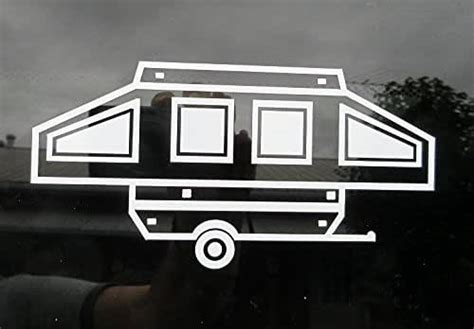 Pop Up Camper Travel Trailer Vinyl Car Window Decal Handmade