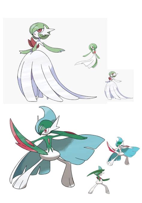 I Changed The Colourations Of Mega Gardevoir And Mega Gallade To