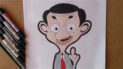 How Do Draw Drawing Mr Bean Cartoon Character Step By Step Video