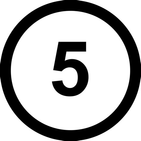 Number Five Svg Png Icon Free Download (#2199) - OnlineWebFonts.COM