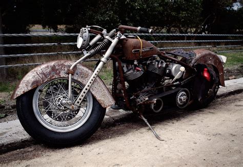 An Old Look Harley Bobber Bobber Chopper Harley Davidson Bike Bmw