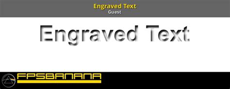 Engraved Text Gamebanana Tutorials