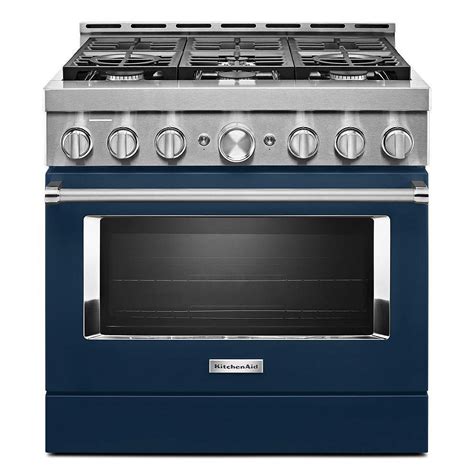 Kitchenaid 36 Inch 51 Cu Ft Smart Commercial Style Gas Range With
