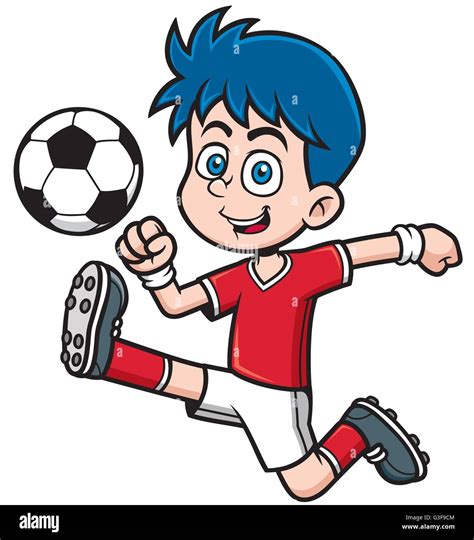 Vector Illustration Of Soccer Player Cartoon Stock Vector Image And Art