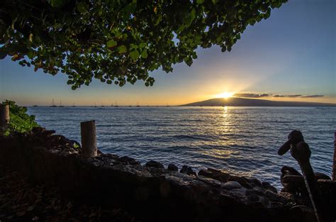 Old Lahaina Town Lahaina Town Photography Pictures Sunset