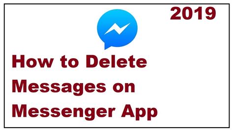 Even though deleting messages on a smartphone seems like a simple thing to do, you really need to think twice when iphones are concerned. How to Delete Messages on Facebook Messenger App - YouTube