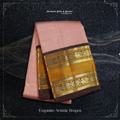 Maybe you would like to learn more about one of these? prakash_silks_and_sarees Stay in style in this gava colour gold dots design. The coffee brown ...
