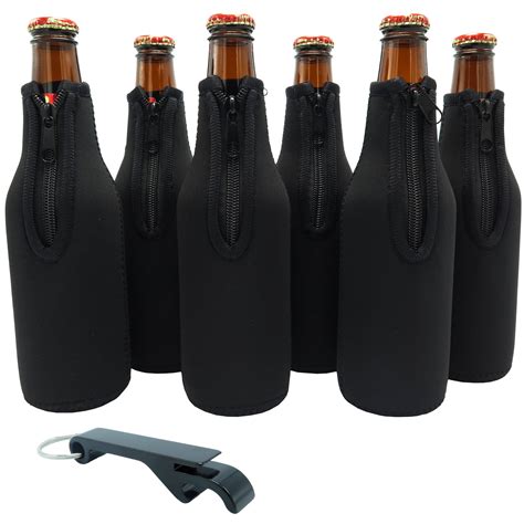 Beer Bottle Sleeves Set Of 6 Extra Thick Neoprene With Etsy