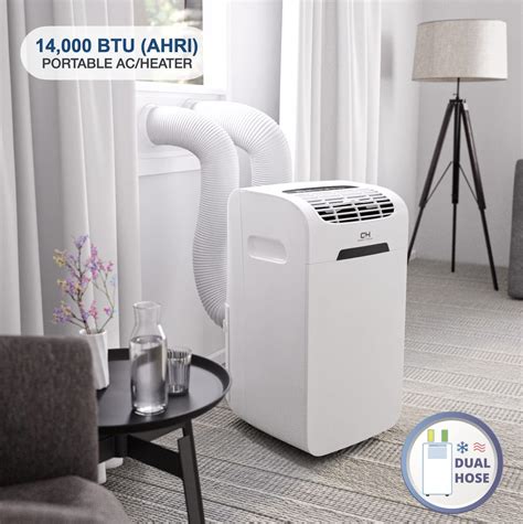 Portable Air Conditioner Cooperandhunter 14000 Btu 115v Dual Hose Heat