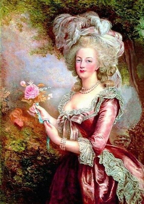 A Painting Of A Woman With Flowers In Her Hand