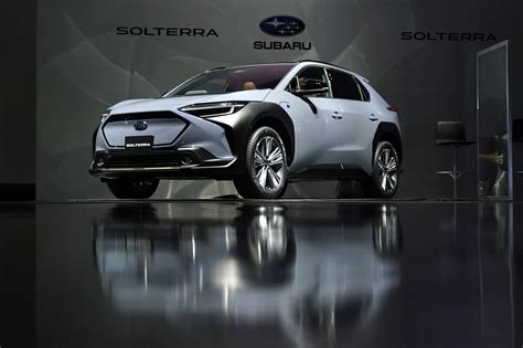 Subaru Unveils All Electric Suv Solterra Developed With Toyota Bloomberg