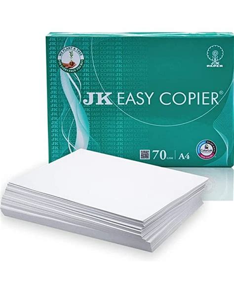 500 Sheets White Jk Easy Copier Paper A4 Size 70gsm For Printing Size