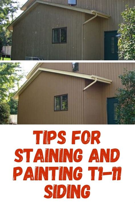 Tips For Staining And Painting T1 11 Siding In 2022 T1 11 Siding T1