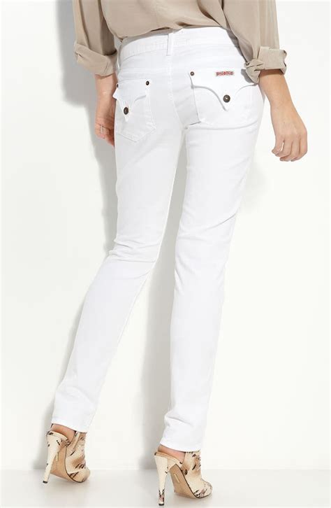 Hudson Jeans Collin Super Skinny Jeans White Nordstrom