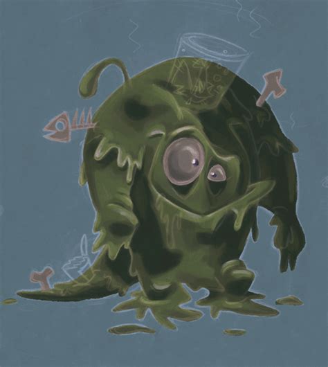 Zee Risek Art Blog Step 1 Of A Monster Painting