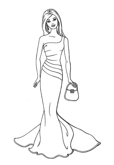 Free Printable Coloring Pages Barbie