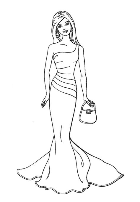 Barbie Coloring Pages Free Printable