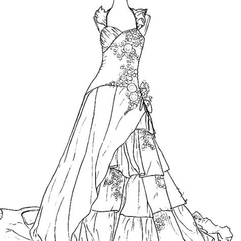 Printable Dresses Coloring Pages Printable Blog Calendar Here