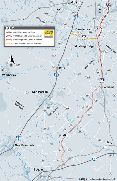 Toll 130 To San Antonio Map