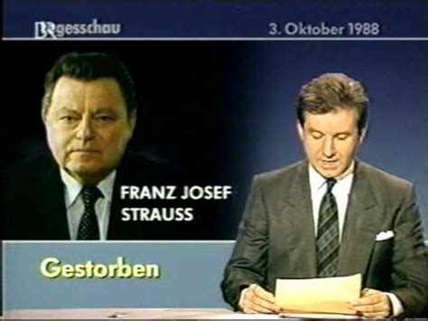 Franz josef strauß (pronounced 'strauss') was a west german politician and deep politician. Franz Josef Strauss gestorben - YouTube
