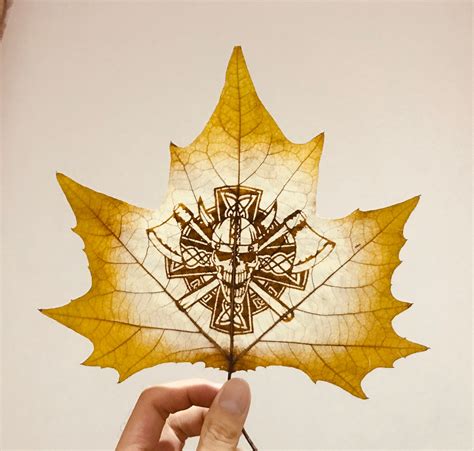 Leaf Carving Patriotic Art Carved Art Forever Etsy