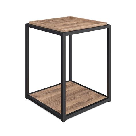 Nathan James Nash 22 In Rustic Oak Accent End Table Or Modern Side
