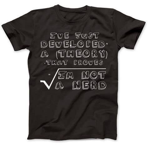 Im Not A Nerd Geek Divertida Camiseta 100 Premium Algodón Divertido Regalo Pi Science Ebay