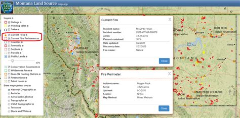 Wildfire Layers Updated In Map Montana Land Source