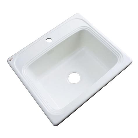 6 best drop in kitchen sink reviews & complete buying guide. Thermocast Wellington Drop-In Acrylic 25 in. 1-Hole Single ...