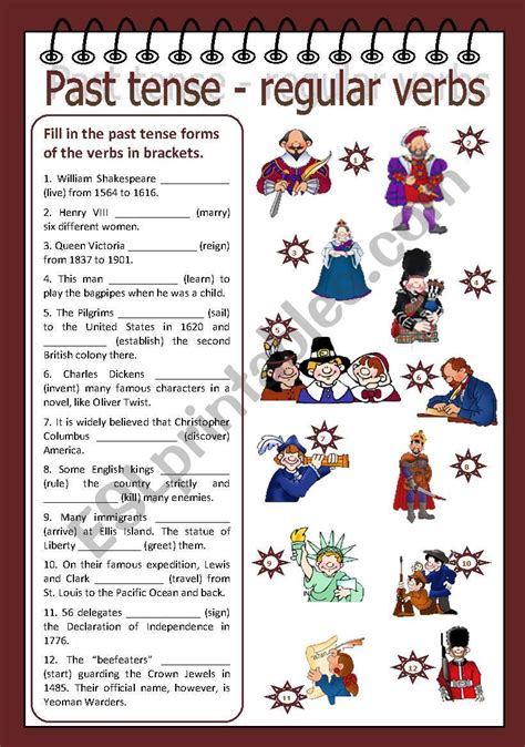 english worksheets past tense regular verbs 21672 hot sex picture