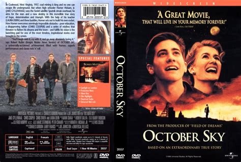 October Sky Movie Dvd Scanned Covers 211octobersky Hires Zip Dvd