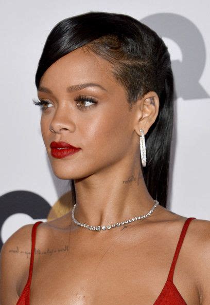 More Pics Of Rihanna Side Sweep Rasiert Seite Frisuren Sidecut