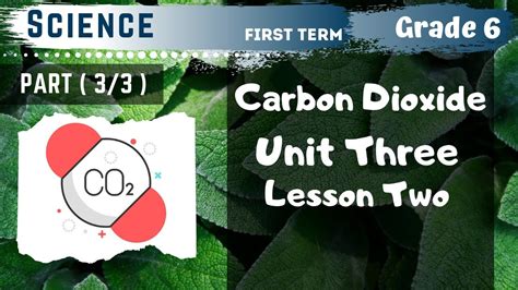 Science Grade 6 Carbon Dioxide Part 33 Unit Three Lesson