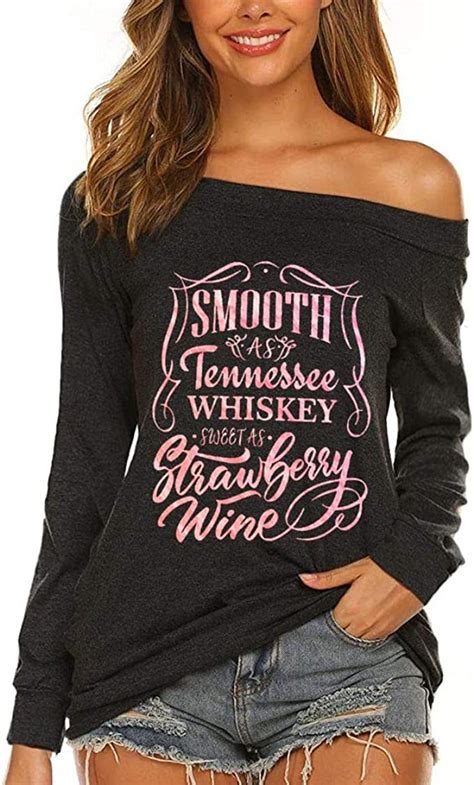 Womens Smooth As Tennessee Whiskey Sweet As Strawberry