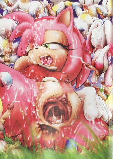 Tcprod Amy Rose Sega Sonic Series Absurdres Highres Anal Anus Ass Bottomless Bukkake