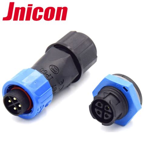 Ip67 Power Plug 4 Pin Bulkhead Waterproof Connector M16 Electrical 4