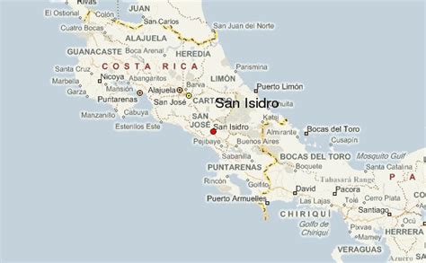 San Isidro Costa Rica Map