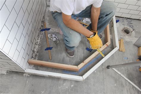 How To Build A Custom Tiled Shower Pan Apartment Therapy